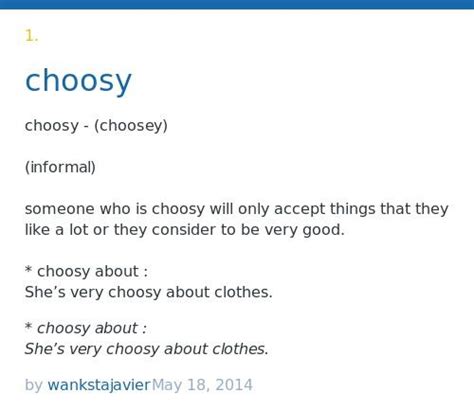 choosey|choosy definition.